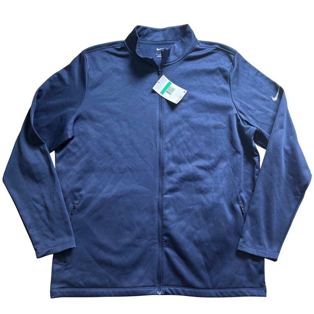 NWT Nike Men’s Navy Blue Full Zip Golf Jacket Performance AH6418-410 Size XL